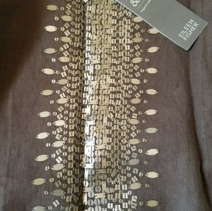 Eileen Fisher Gorgeous Silver Sequin Tank Cami SMALL $178 NWT NEW